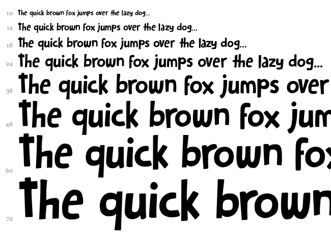 DK Hobgoblin font waterfall